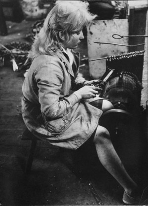 Girl,  Morton's Scissors, Sheffield, 1961